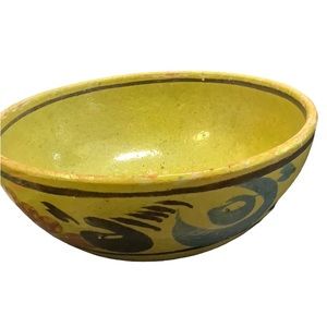 Set of three vintage Folk Pottery Bowls Mexican 50s Or Older